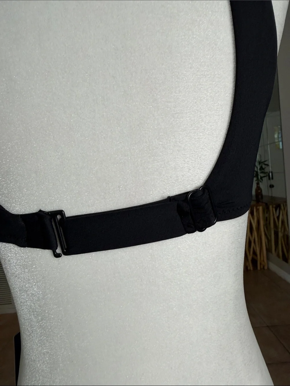 Polo by Ralph Lauren Black Bikini Top with Front Knot